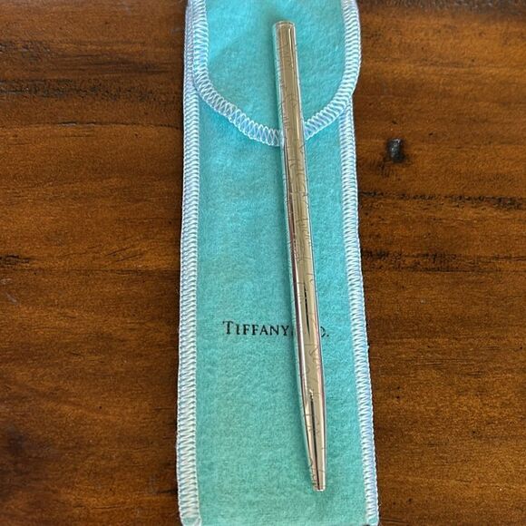 Tiffany & Co Ballpoint pen with original cloth case - Picture 6 of 7